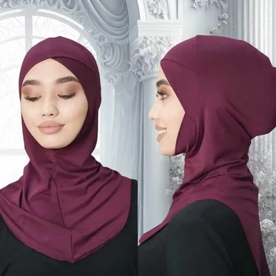 Under Scarf Cap - Ninja Hijab - Burgundy