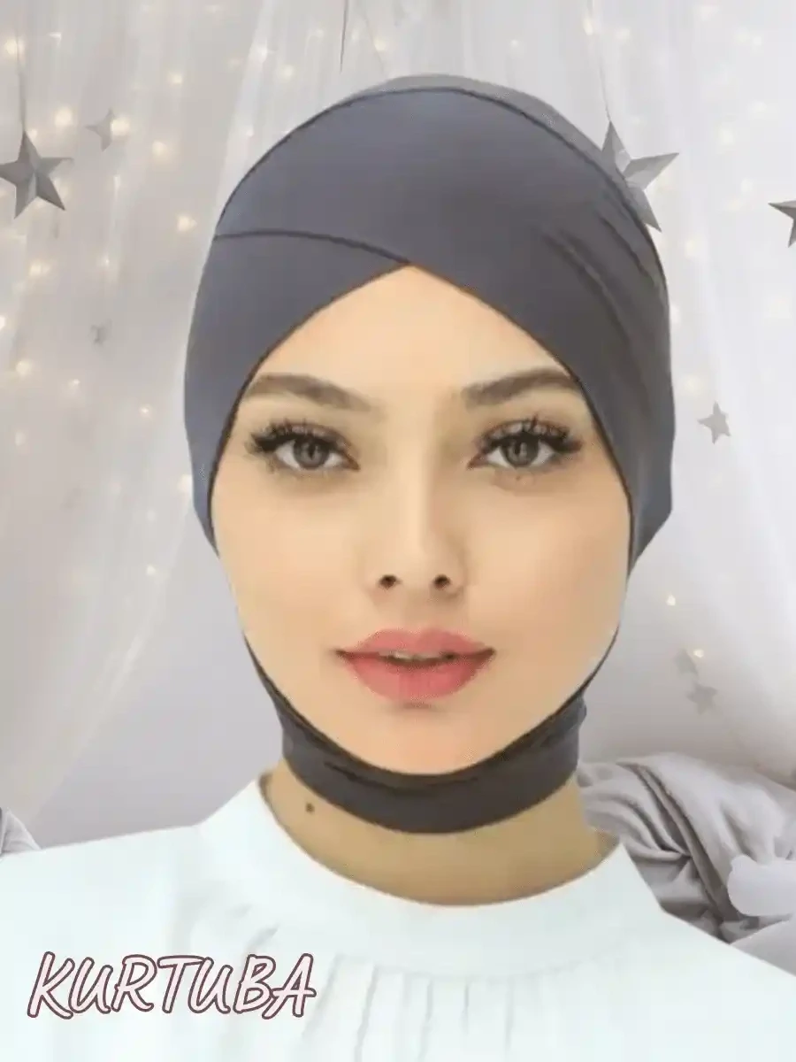 Hijab Undercaps - Underscarves - Gray, Color: Gray