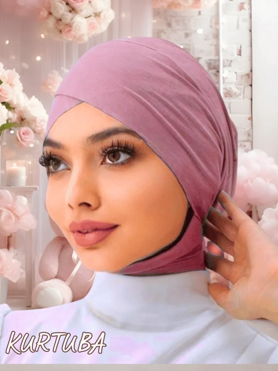 Hijab Undercap - Underscarf - Powdery Pink, Color: Powdery Pink