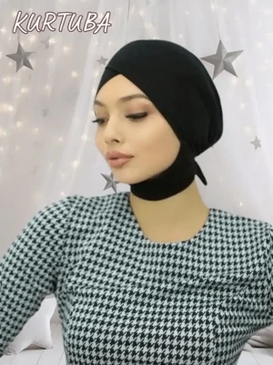 Hijab sous-bonnet - sous-foulard - noir