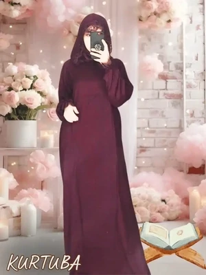 Prayer Dress Burgundy Zaynab