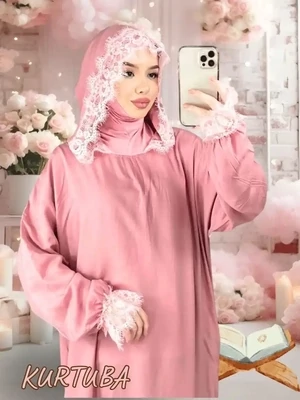 Prayer Dress Pink Powder Zaynab