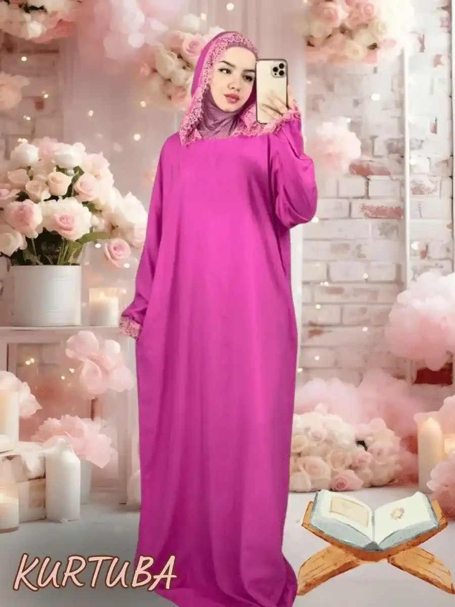 Prayer Dress Pink Fuchsia Zaynab