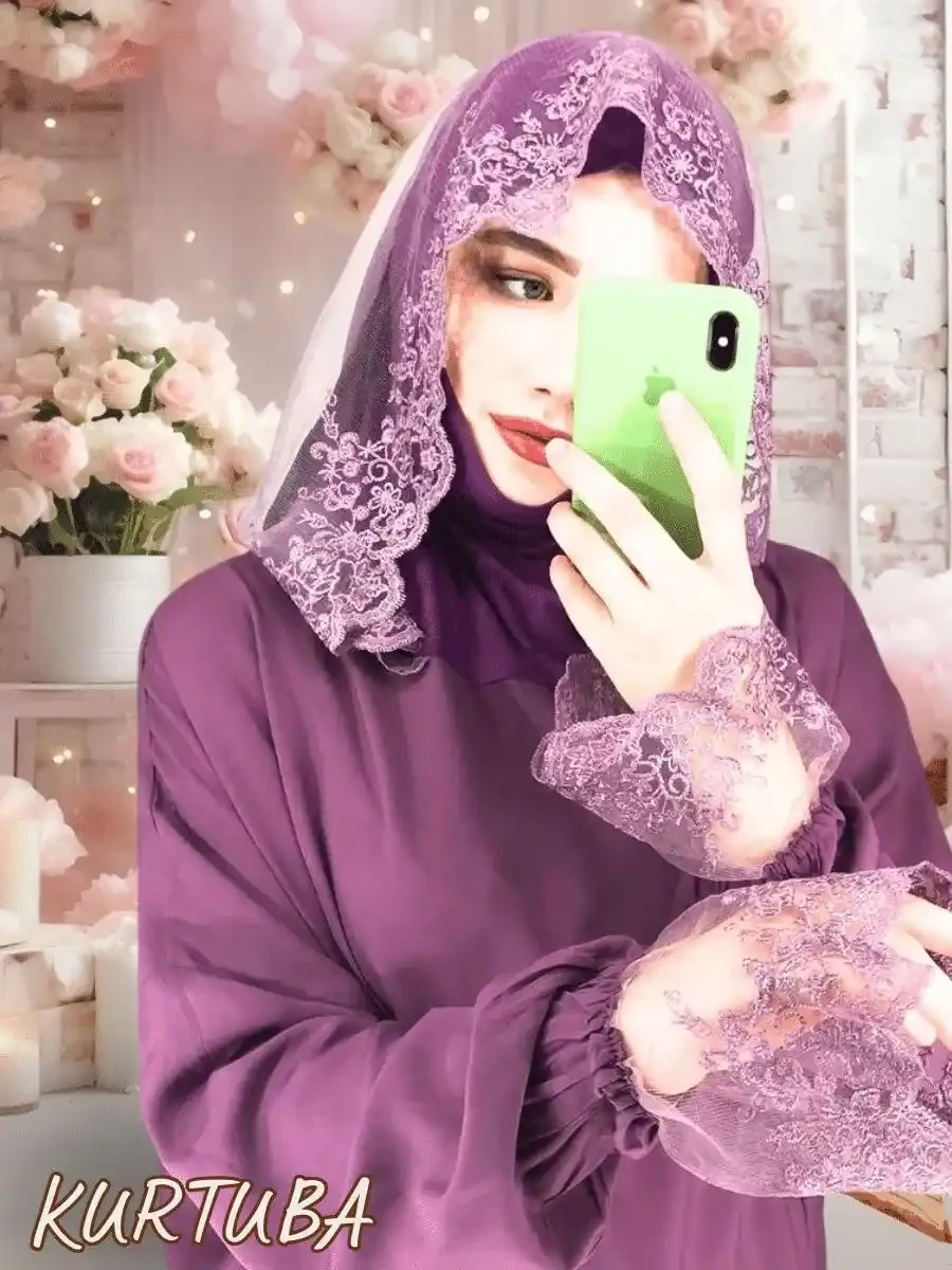 Prayer Abaya Mauve Rayhana
