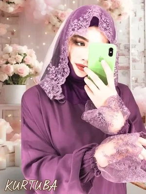 Prayer Abaya Mauve Rayhana