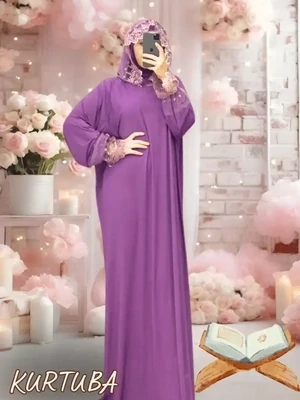 Prayer Abaya Mauve Rayhana