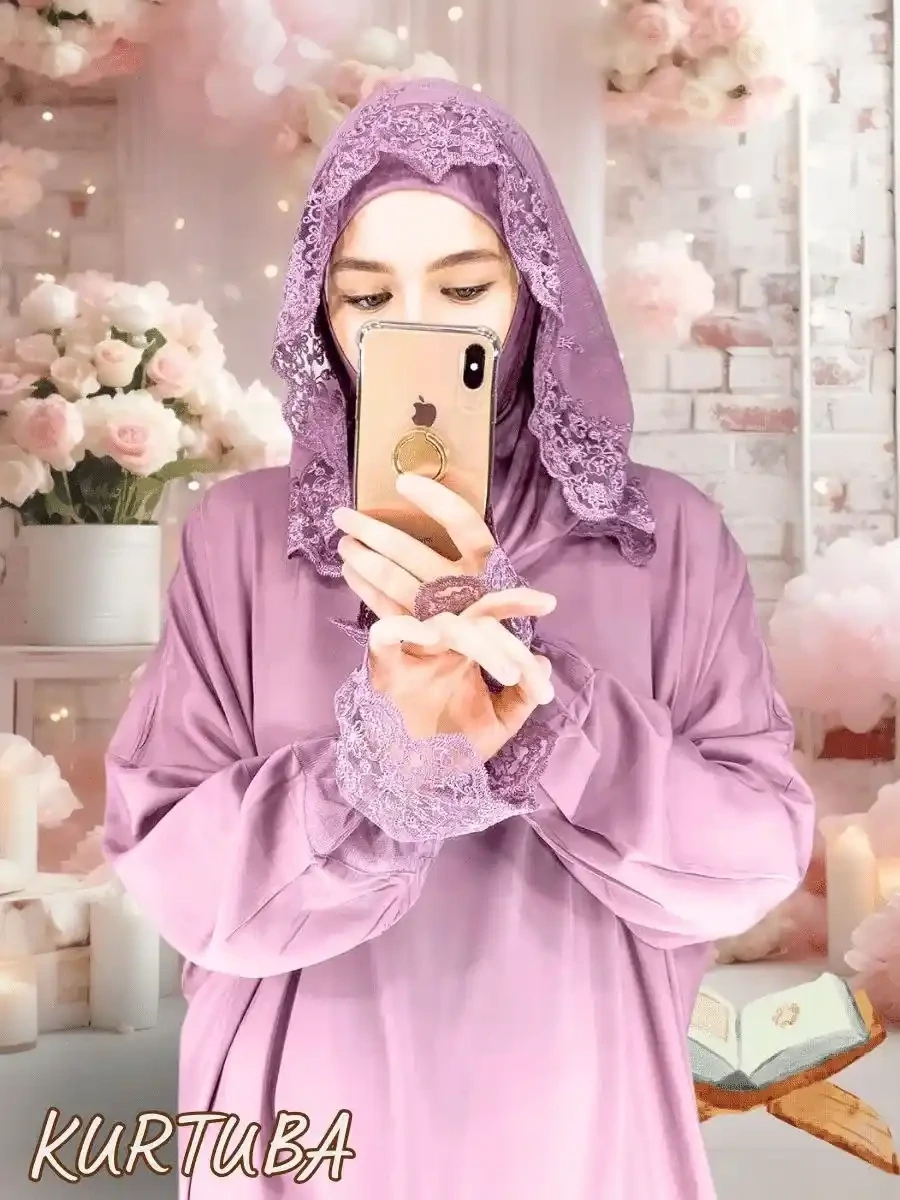 Prayer Abaya Mauve Rayhana