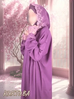 Prayer Abaya Mauve Rayhana