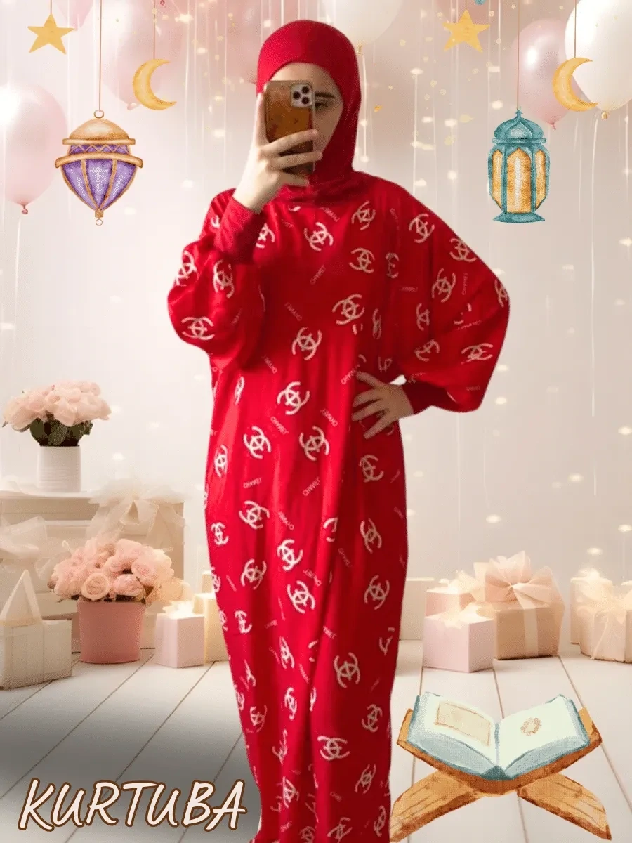 Prayer Dress Red Hafsa