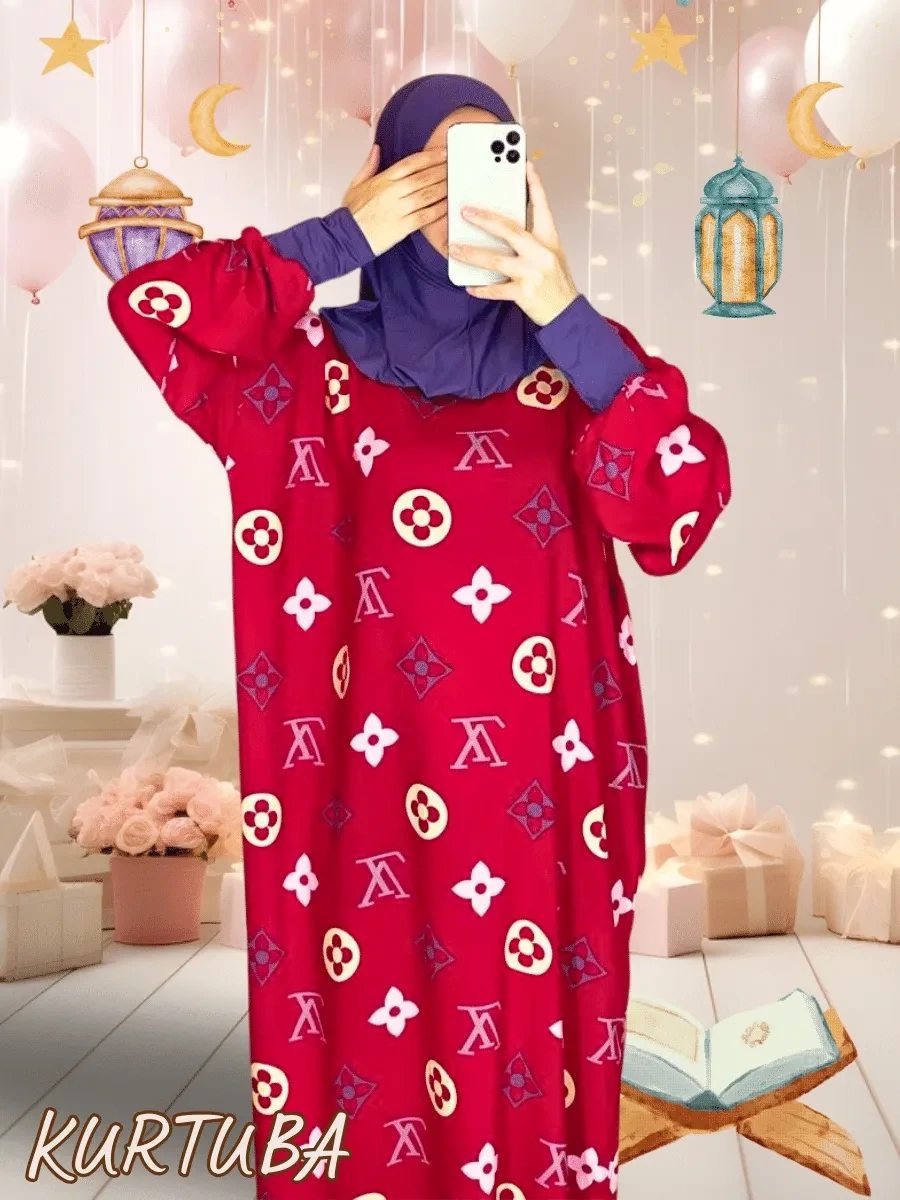 Prayer Dress Red Hafsa
