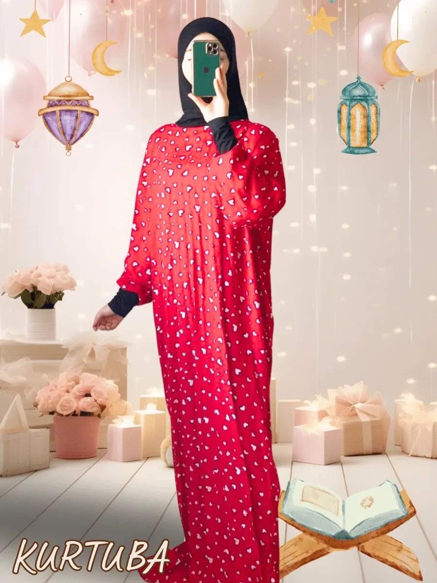 Prayer Dress Red Hafsa