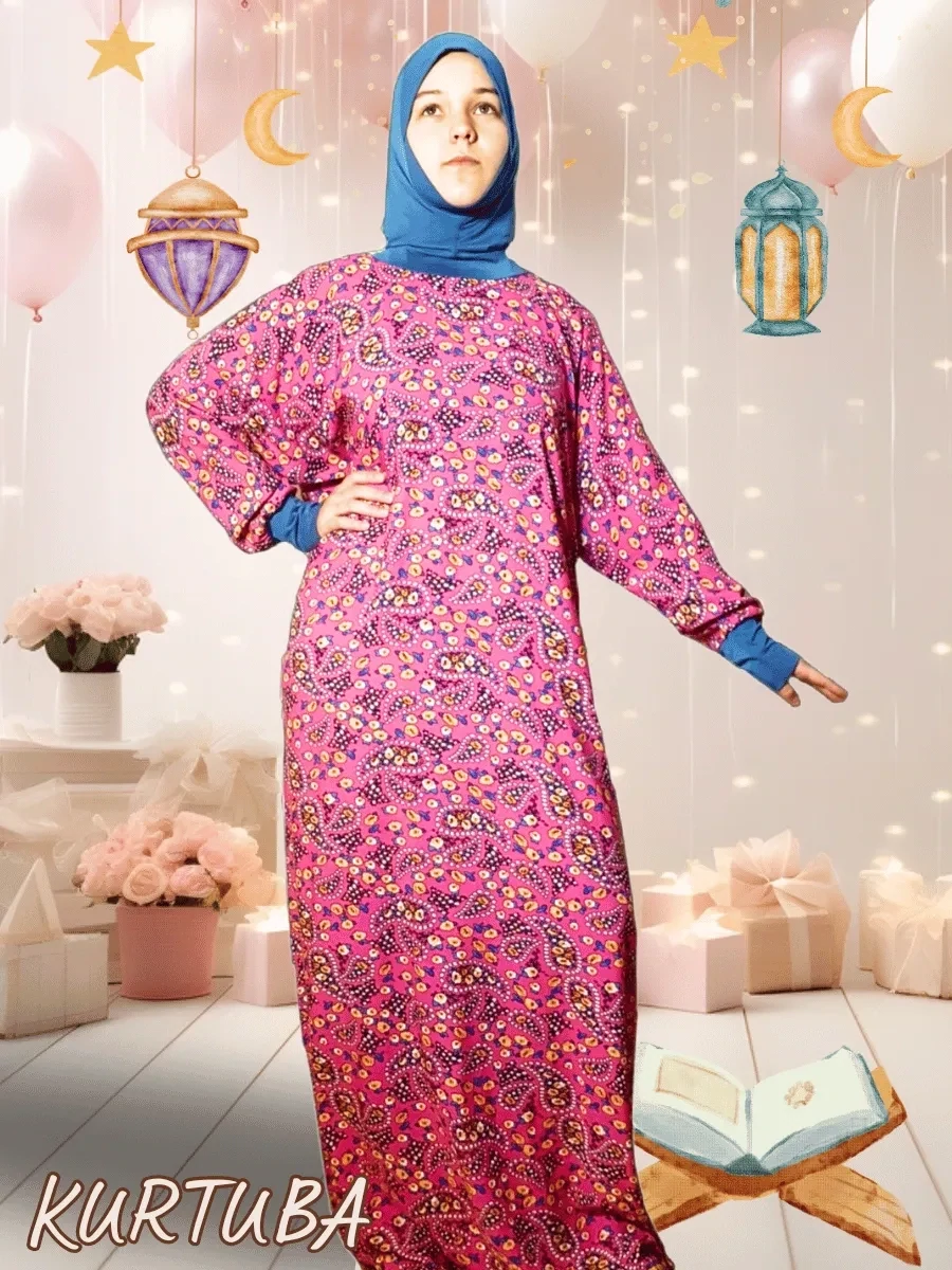 Prayer Dress Pink Fuchsia Hafsa
