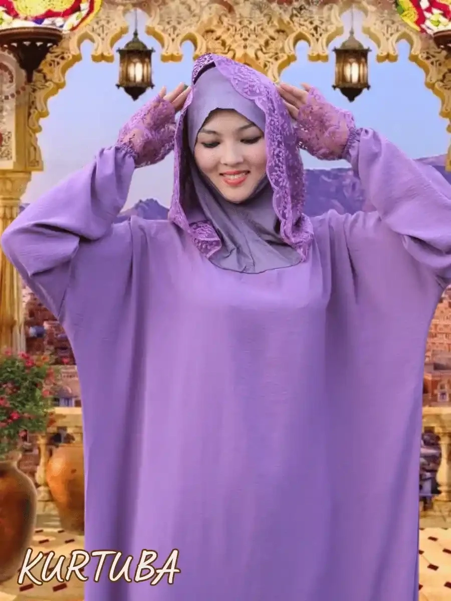 Prayer Abaya Mauve Rayhana