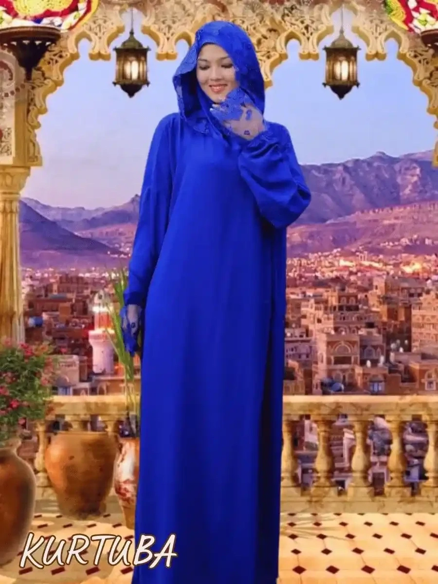 Prayer Abaya Blue Rayhana