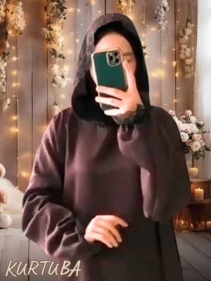 Prayer abaya Dubai Silk Brown