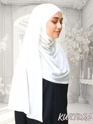 Instant Hijab Ready to Wear - White - Zahra Collection