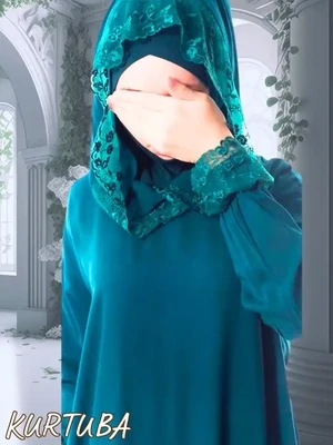 Robe de prière verte Sauda