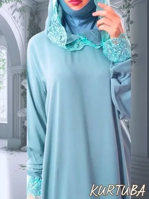 Robe de prière verte Sauda