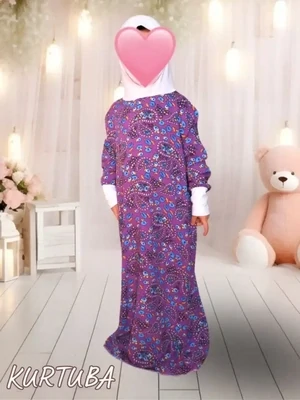 Prayer Abaya Mauve For Girls 4-16 years - Azza Collection