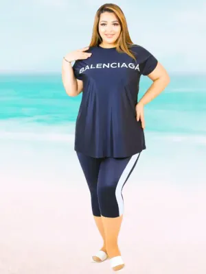 Swimsuit Black Size Plus