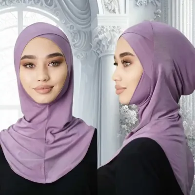 Sous-foulard bonnet - hijab ninja - mauve