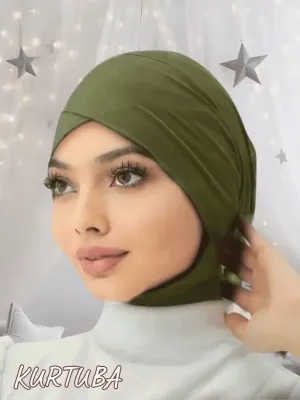 Hijab sous-bonnet - sous-foulard - kaki