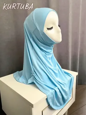 Instant Hijab Ready to Wear - Sky Blue - Sumaya Collection