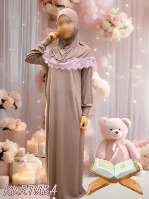 Prayer Dress For Girls 7-16 years Beige Jamila