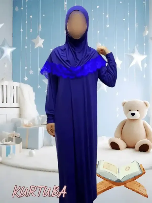 Prayer Dress For Girls 7-16 years Blue Jamila