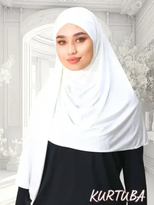 Instant Hijab Ready to Wear - White - Zahra Collection