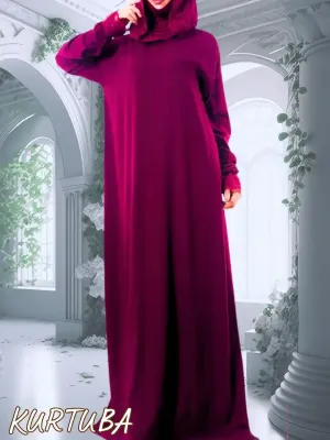 Prayer Dress Burgundy Sauda