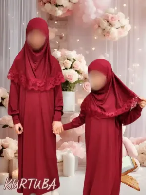Prayer Dress For Girls 7-16 years Red Jamila