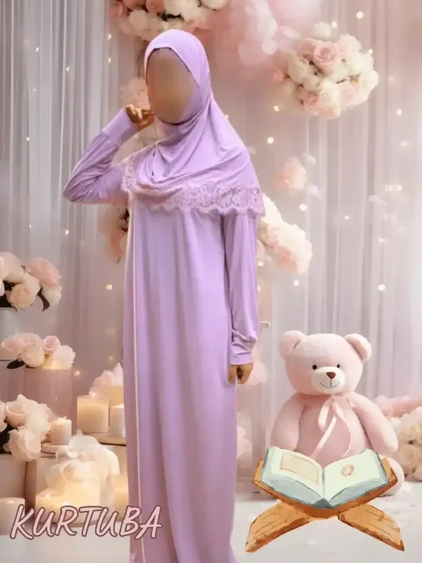 Prayer Dress For Girls 7-16 years Powder Pink Jamila