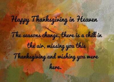 Thanksgiving in Heaven