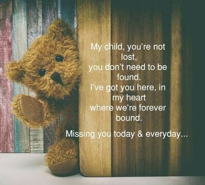 Child Loss Teddy Bear