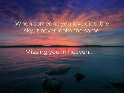Missing You Sunset Sky