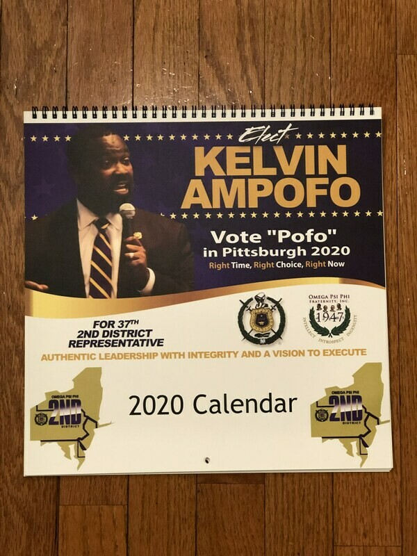 &quot;Vote Pofo in Pittsburgh&quot; 2020 Fundraiser Calendar
