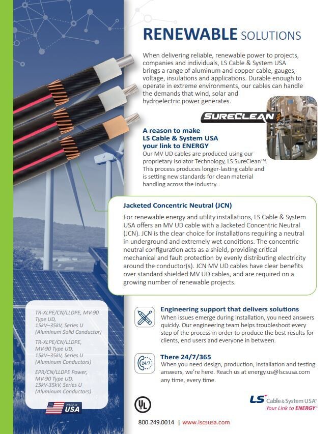 Cable Market - Renewables