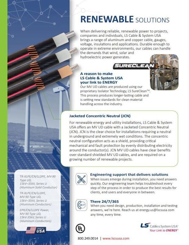 Cable Market - Renewables
