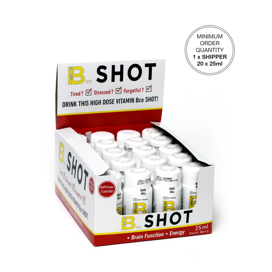 Bco SHOT 
Exotic Berry 
[Min. Order 1 Shipper]