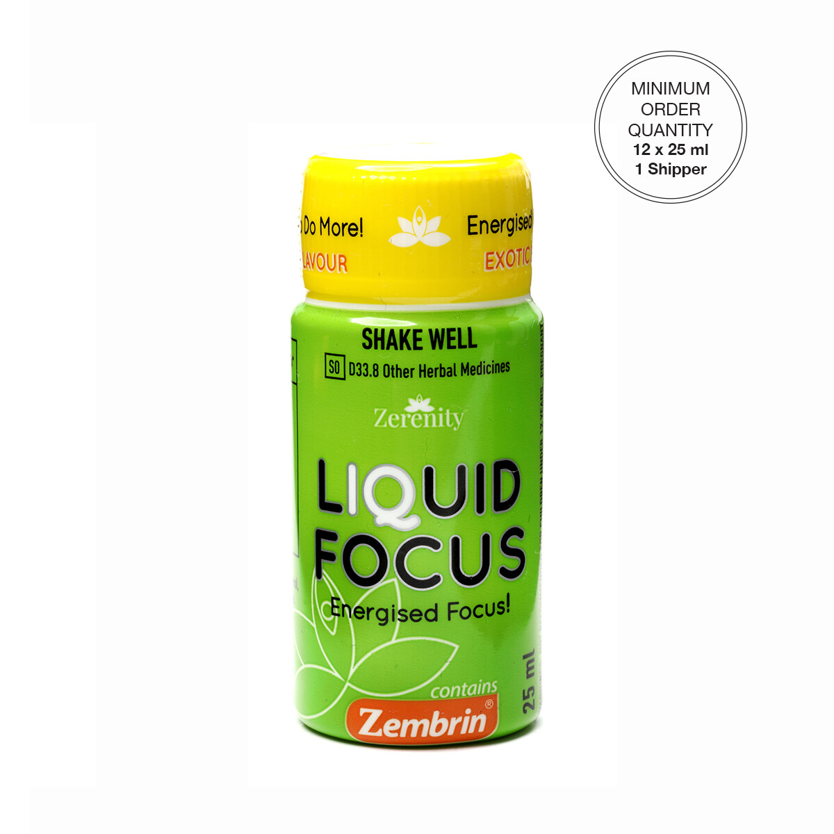 Zerenity LIQUID FOCUS
[Min. order 1 x 12 x 25ml]