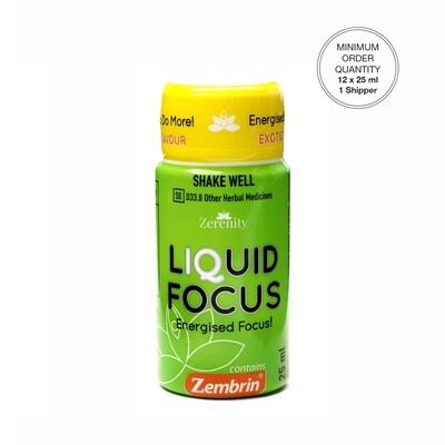 Zerenity LIQUID FOCUS
[Min. order 1 x 12 x 25ml]