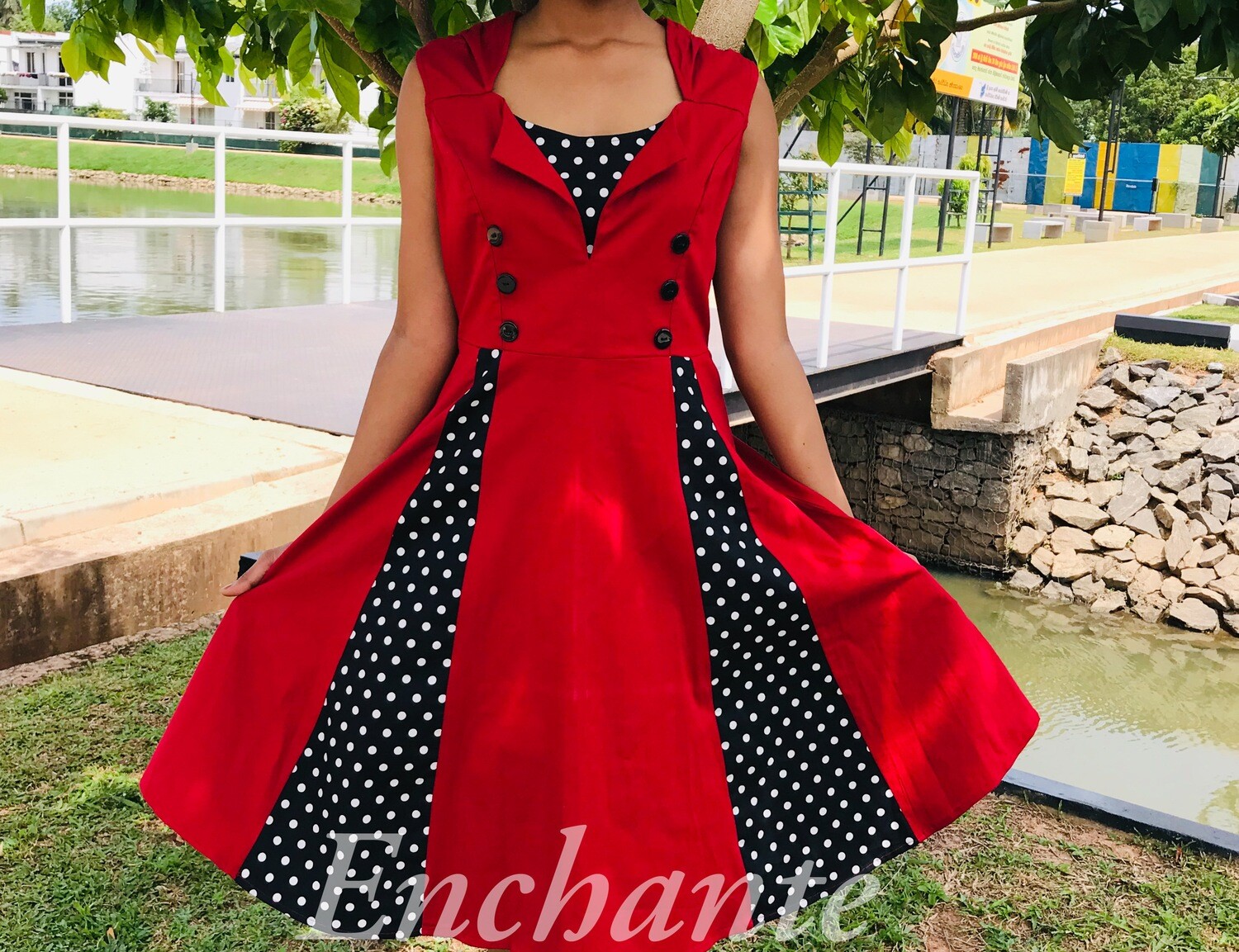 Azulina Patchwork Dress