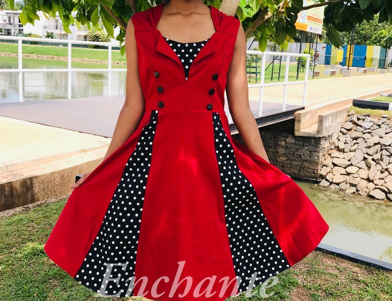 Azulina Patchwork Dress
