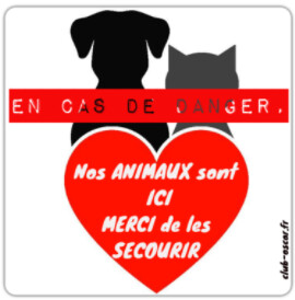 2 Stickers OScar Sécurité + 2 affichettes