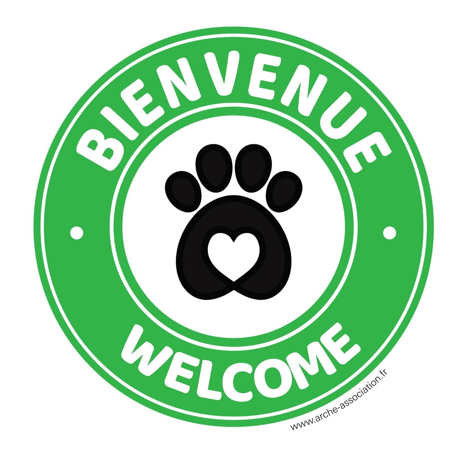 Sticker pet friendly solidaire spécial PARTICULIER