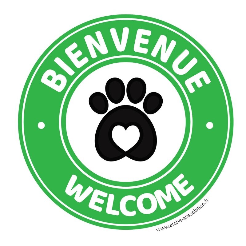 Sticker pet friendly solidaire spécial PARTICULIER