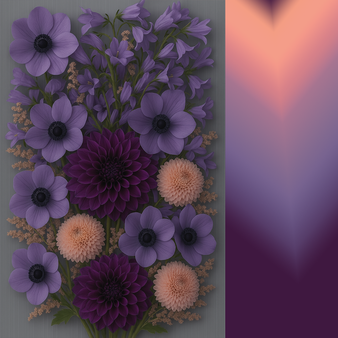 MDAY "Lavender Bellini" Arrangement with Dahlia