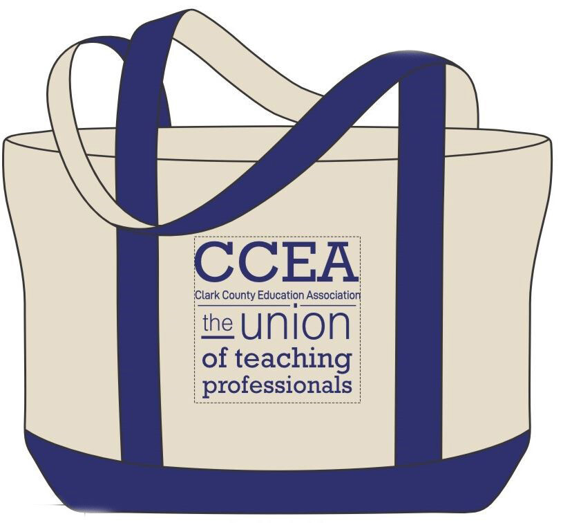 CCEA Two-Tone Accent Gusseted Tote Bag