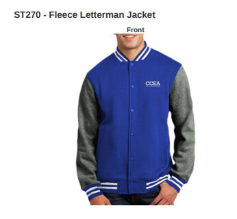 CCEA Fleece Letterman Jacket, Size: Small